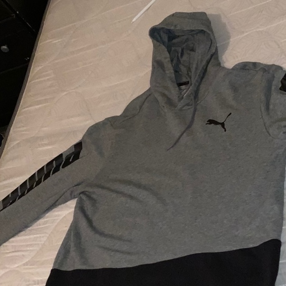 Large Black and Gray PUMA Sweater